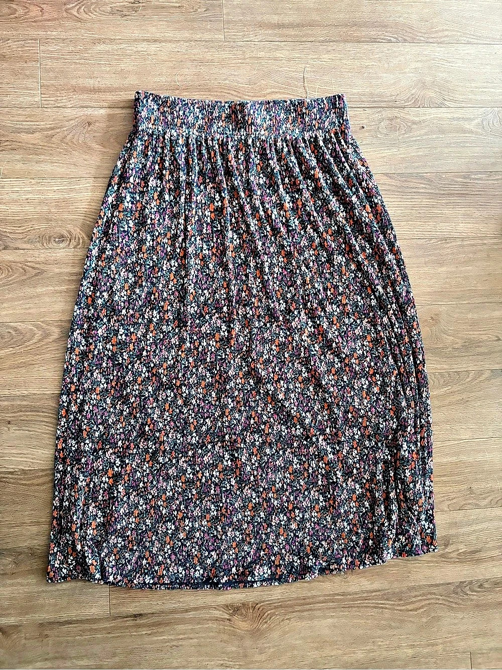 RW&CO. High Rise Flare Midi Skirt Size Medium